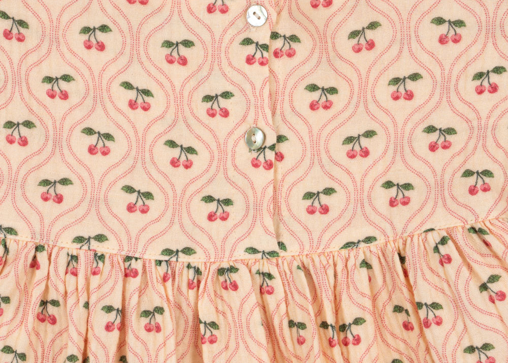 Konges Sløjd A/S WOVEN DRESSES cherry pink motif