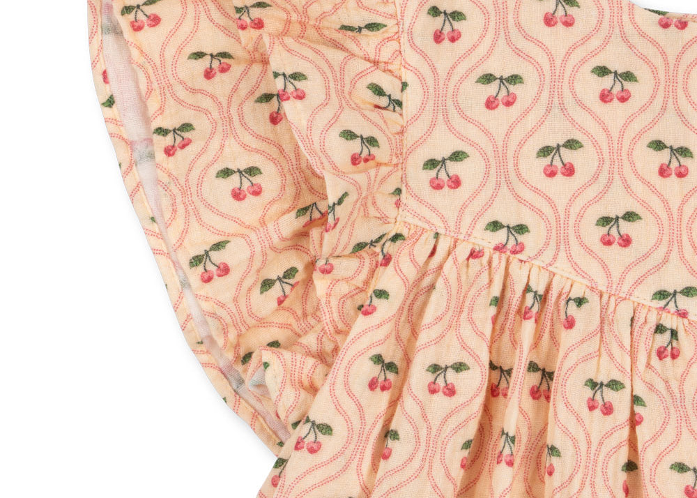 Konges Sløjd A/S WOVEN DRESSES cherry pink motif