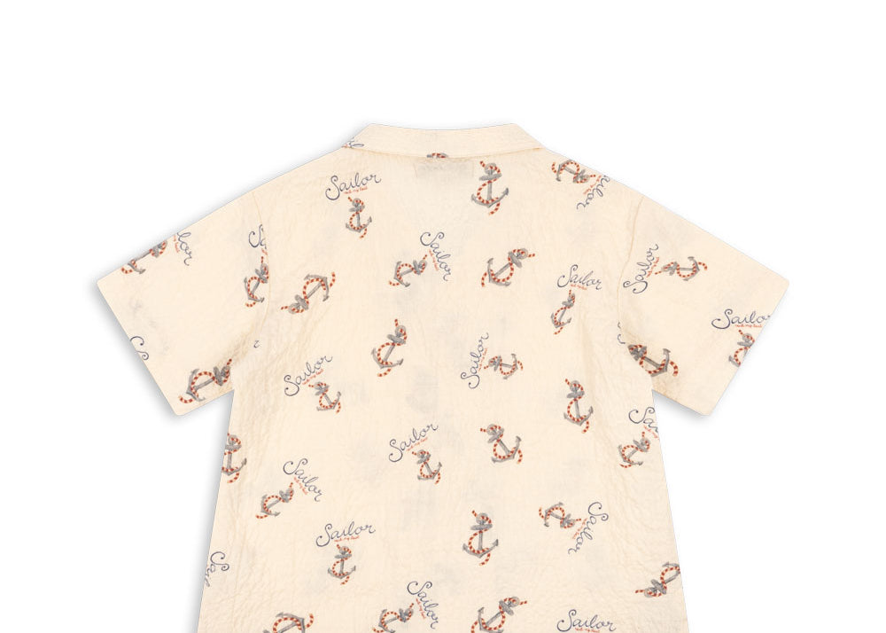 Konges Sløjd A/S Geweven Shirts Met Korte Mouwen rock my boat