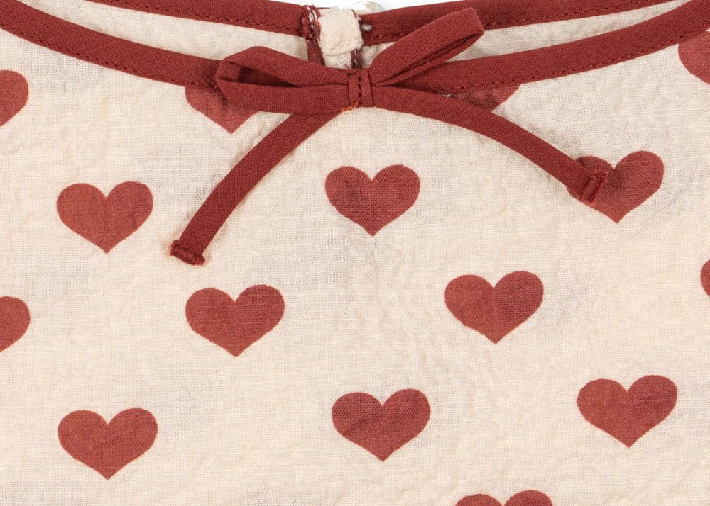 Konges Sløjd A/S Geweven Shirts Met Korte Mouwen amour rouge