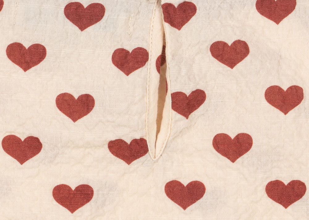 Konges Sløjd A/S Geweven Shirts Met Korte Mouwen amour rouge