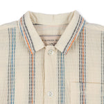 Konges Sløjd A/S Geweven Shirts Met Korte Mouwen antique white