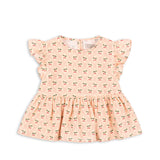 Konges Sløjd A/S Geweven Shirts Met Korte Mouwen cherry pink motif