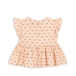 Konges Sløjd A/S Geweven Shirts Met Korte Mouwen cherry pink motif