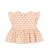 Konges Sløjd A/S Geweven Shirts Met Korte Mouwen cherry pink motif