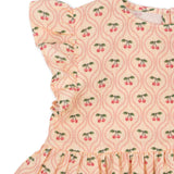 Konges Sløjd A/S Geweven Shirts Met Korte Mouwen cherry pink motif