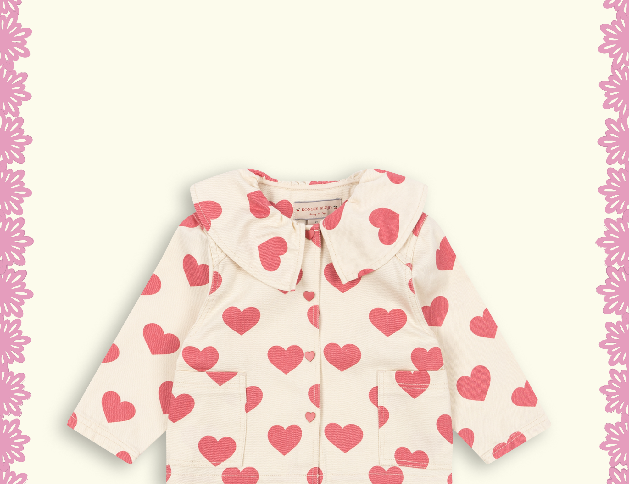 Konges Sløjd A/S Geweven Shirts bon coeur pink