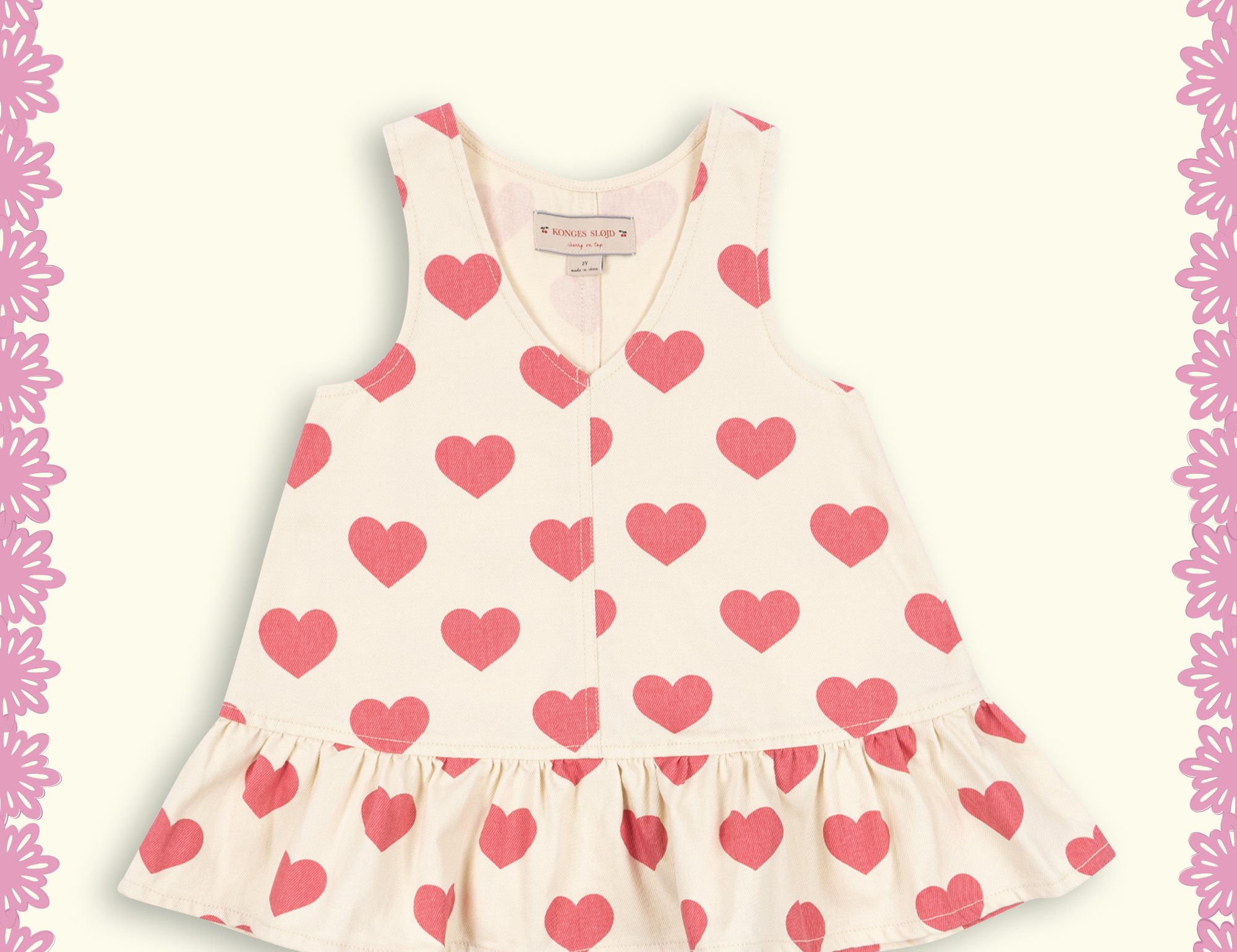 Konges Sløjd A/S WOVEN DRESSES bon coeur pink