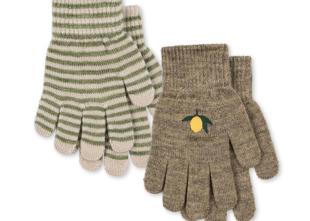 Konges Sløjd A/S Handschoenen lemon/stripe
