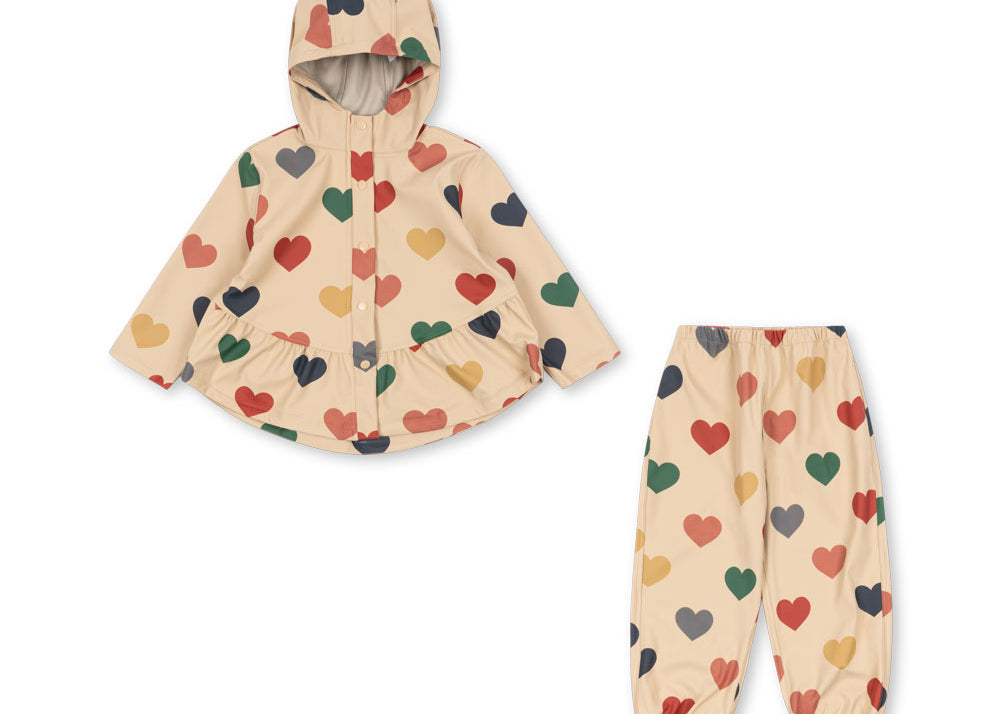 Konges Sløjd A/S Regenkleding bon coeur coloré