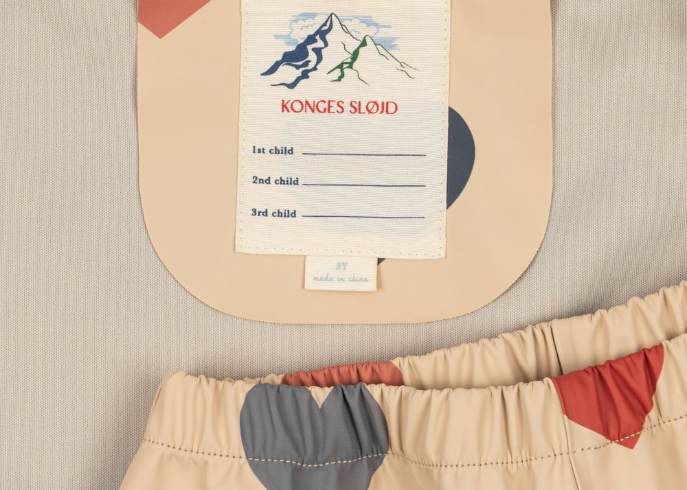 Konges Sløjd A/S Regenkleding bon coeur coloré