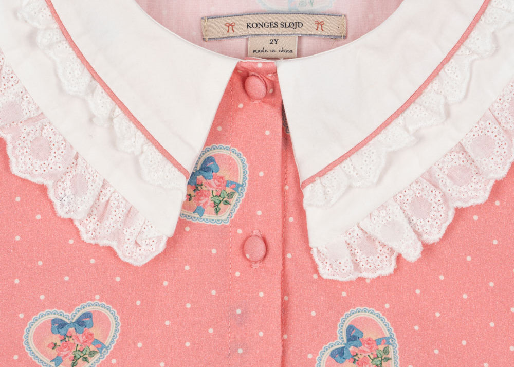 Konges Sløjd A/S WOVEN DRESSES cher coeur rose