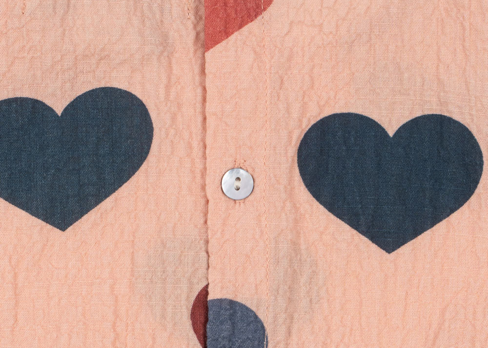 Konges Sløjd A/S Geweven Shirts coeur rose coloré