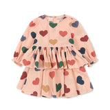 Konges Sløjd A/S WOVEN DRESSES coeur rose coloré