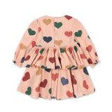 Konges Sløjd A/S WOVEN DRESSES coeur rose coloré