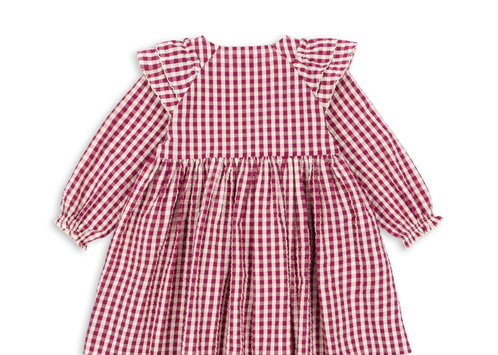 Konges Sløjd A/S WOVEN DRESSES sangria/butter check