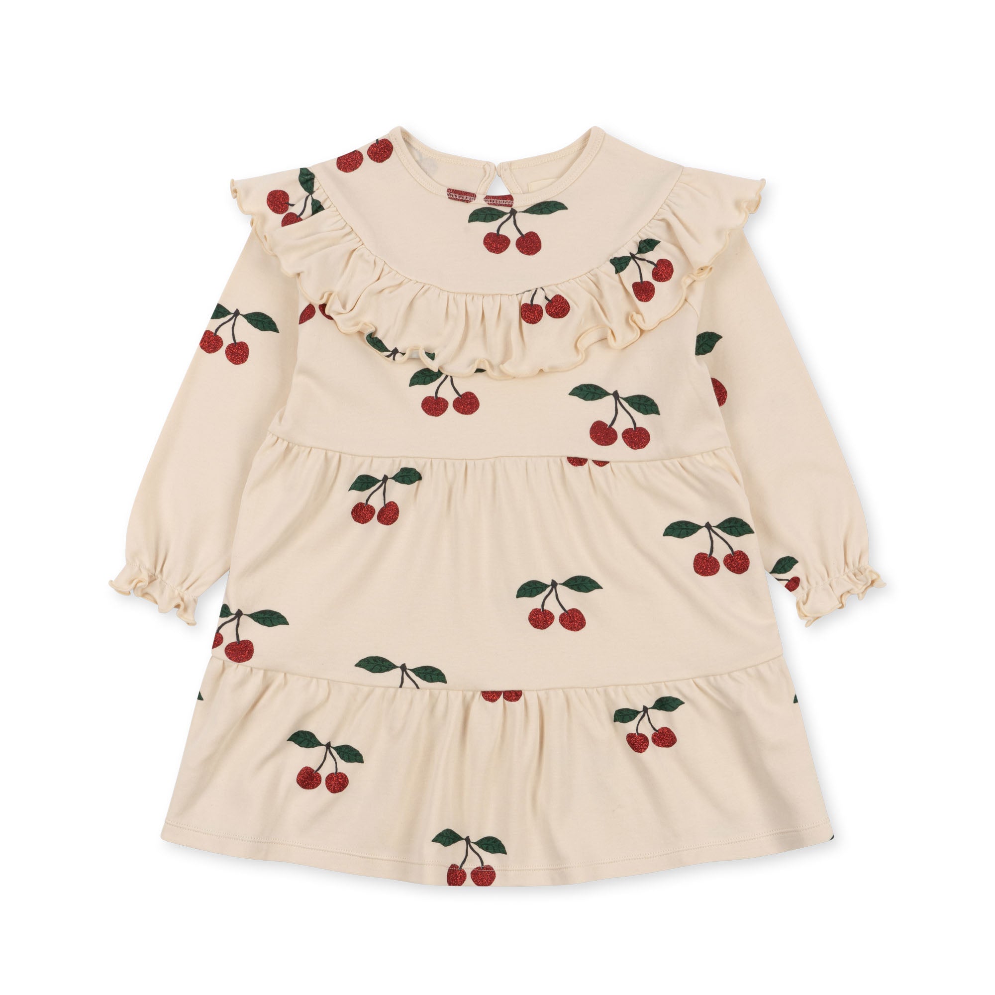 Konges Sløjd A/S Jersey Jurken ma grande cerise glitter