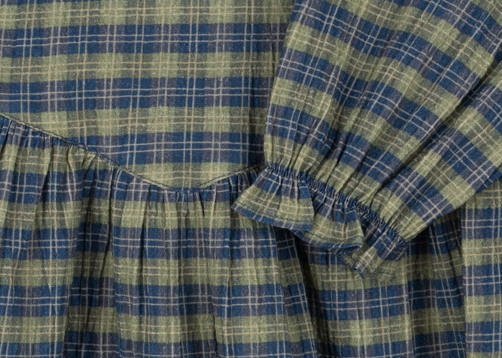 Konges Sløjd A/S WOVEN DRESSES laurel blue check