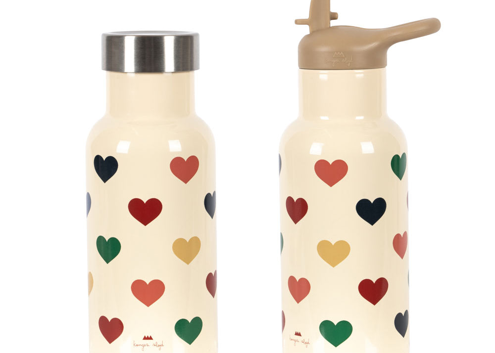 Konges Sløjd A/S Drinkflessen bon coeur coloré