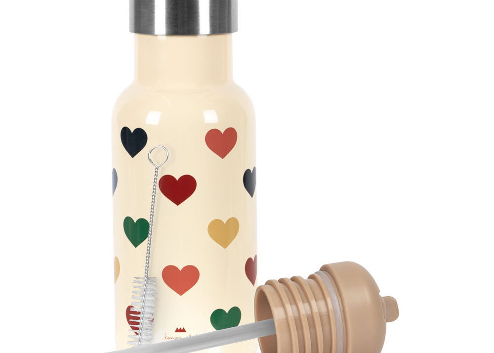 Konges Sløjd A/S Drinkflessen bon coeur coloré