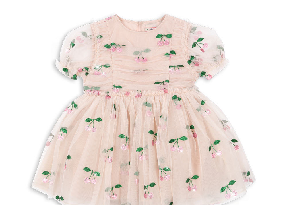 Konges Sløjd A/S WOVEN DRESSES ma grande cerise pink glitter