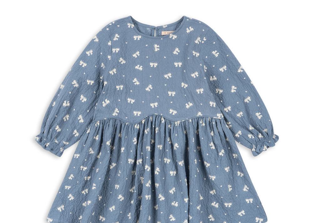 Konges Sløjd A/S WOVEN DRESSES boucle blue