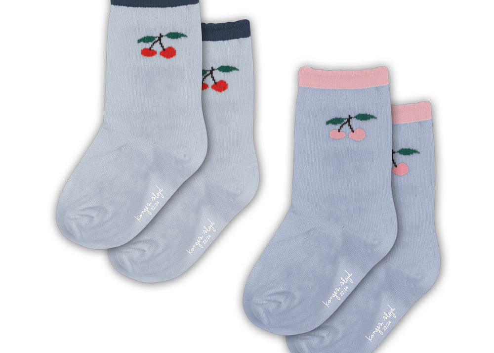 Konges Sløjd A/S Sokken blue fog/purple impression