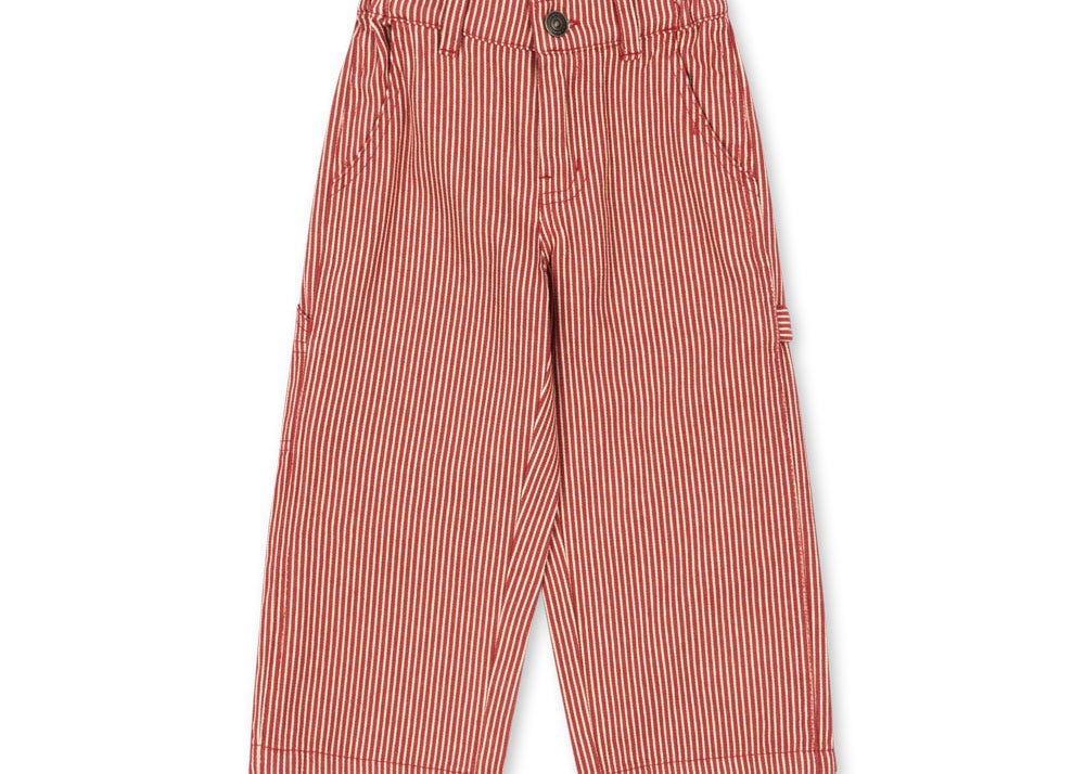 Konges Sløjd A/S Geweven Broeken milk rouge stripe