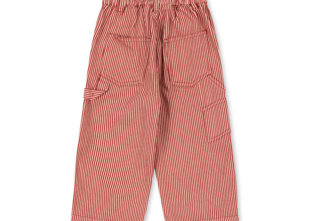 Konges Sløjd A/S Geweven Broeken milk rouge stripe