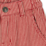 Konges Sløjd A/S Geweven Broeken milk rouge stripe