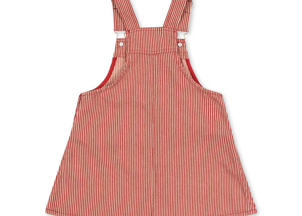 Konges Sløjd A/S WOVEN DRESSES milk rouge stripe