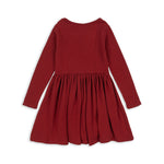 Konges Sløjd A/S Jersey Jurken red dahlia