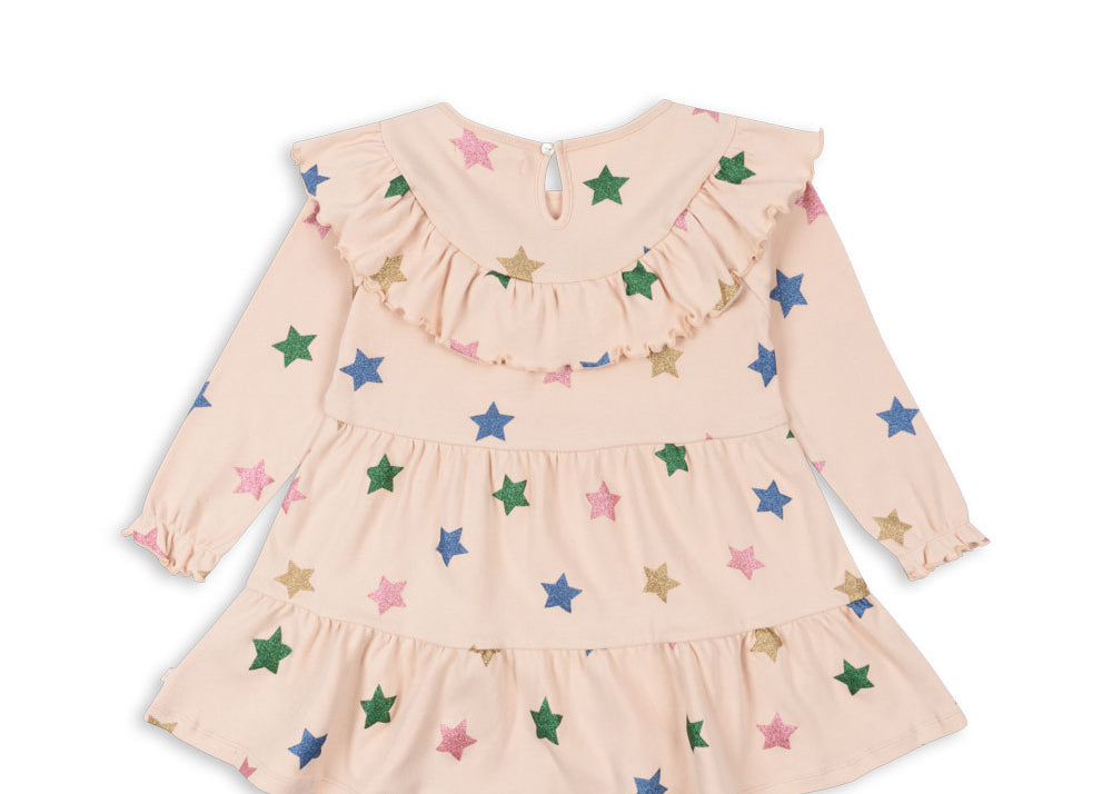 Konges Sløjd A/S Jersey Jurken star glitter