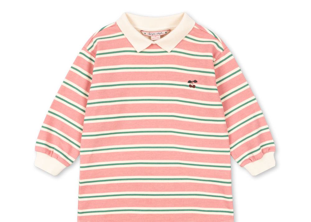 Konges Sløjd A/S Jersey Jurken blush bound stripe