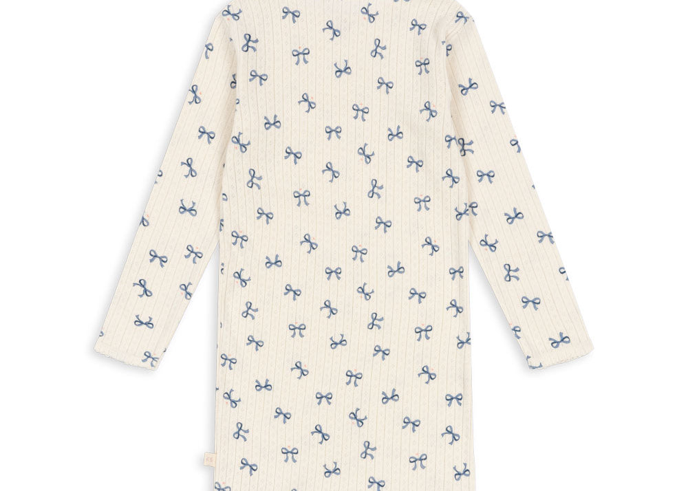 Konges Sløjd A/S Jersey Jurken bow bleu