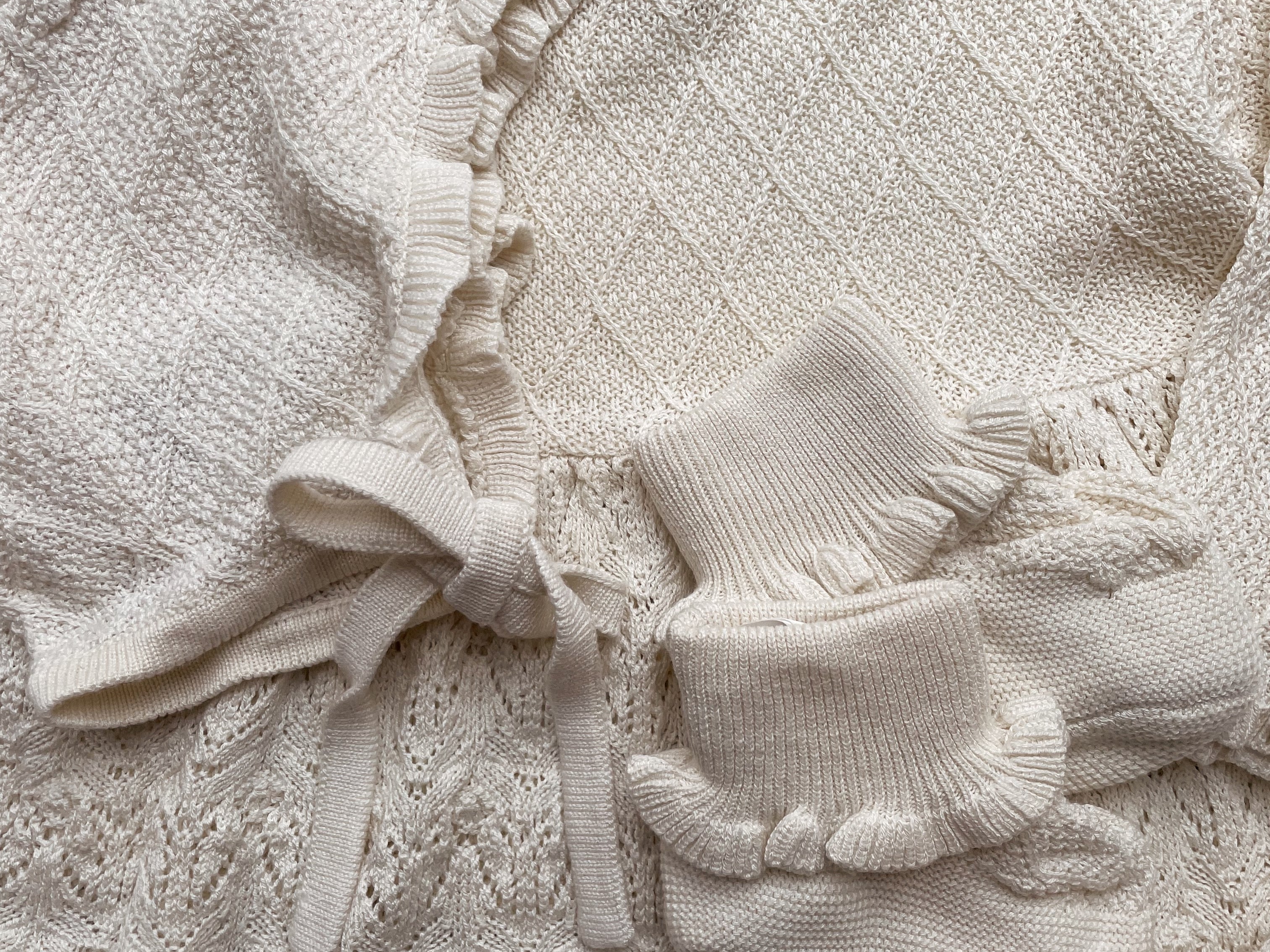 Konges Sløjd A/S BARBARA KNIT HELMET Baby helmets and bonnets NATURE