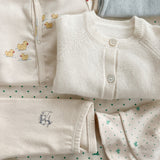 Konges Sløjd A/S JERSEY PANTS buttercream/pearl blue