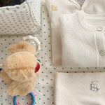 Konges Sløjd A/S JERSEY PANTS buttercream/pearl blue