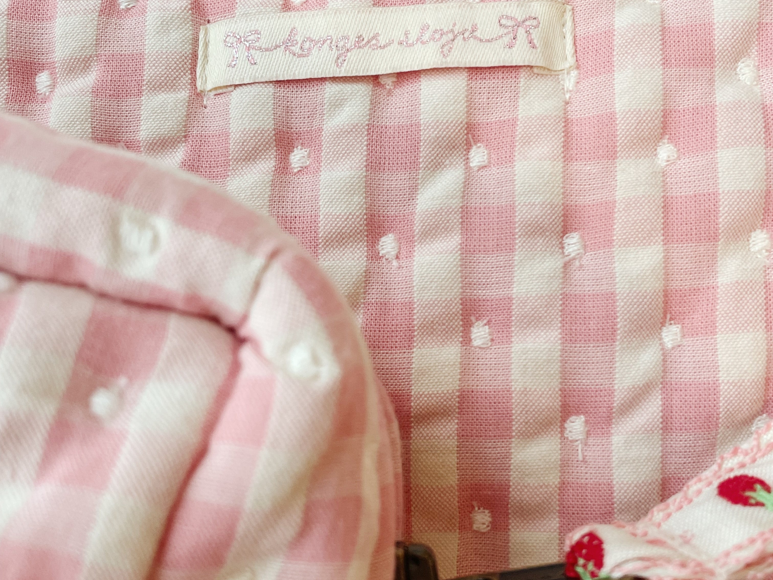 Konges Sløjd A/S Toilettassen powder pink check