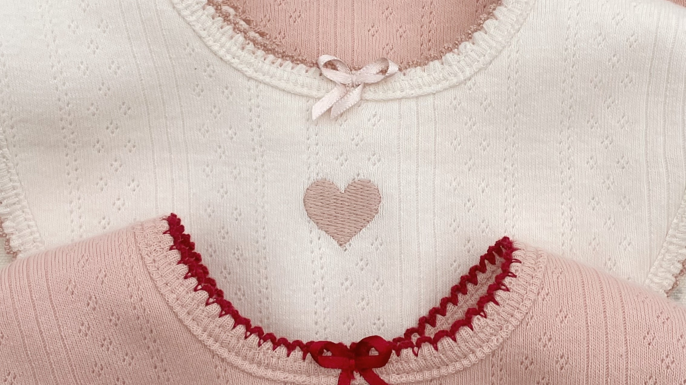 Konges Sløjd A/S Kwijlslabbetjes rose/white mix