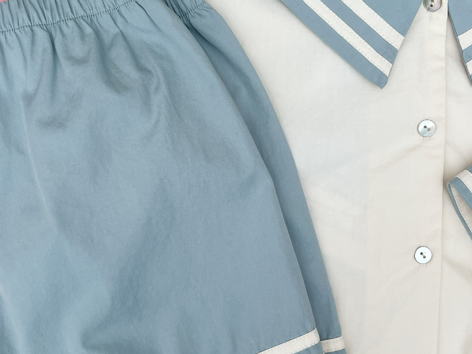 Konges Sløjd A/S Geweven Shirts ashley blue