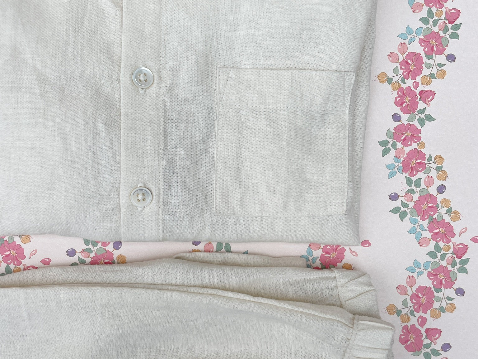 Konges Sløjd A/S WOVEN PANTS eggnog