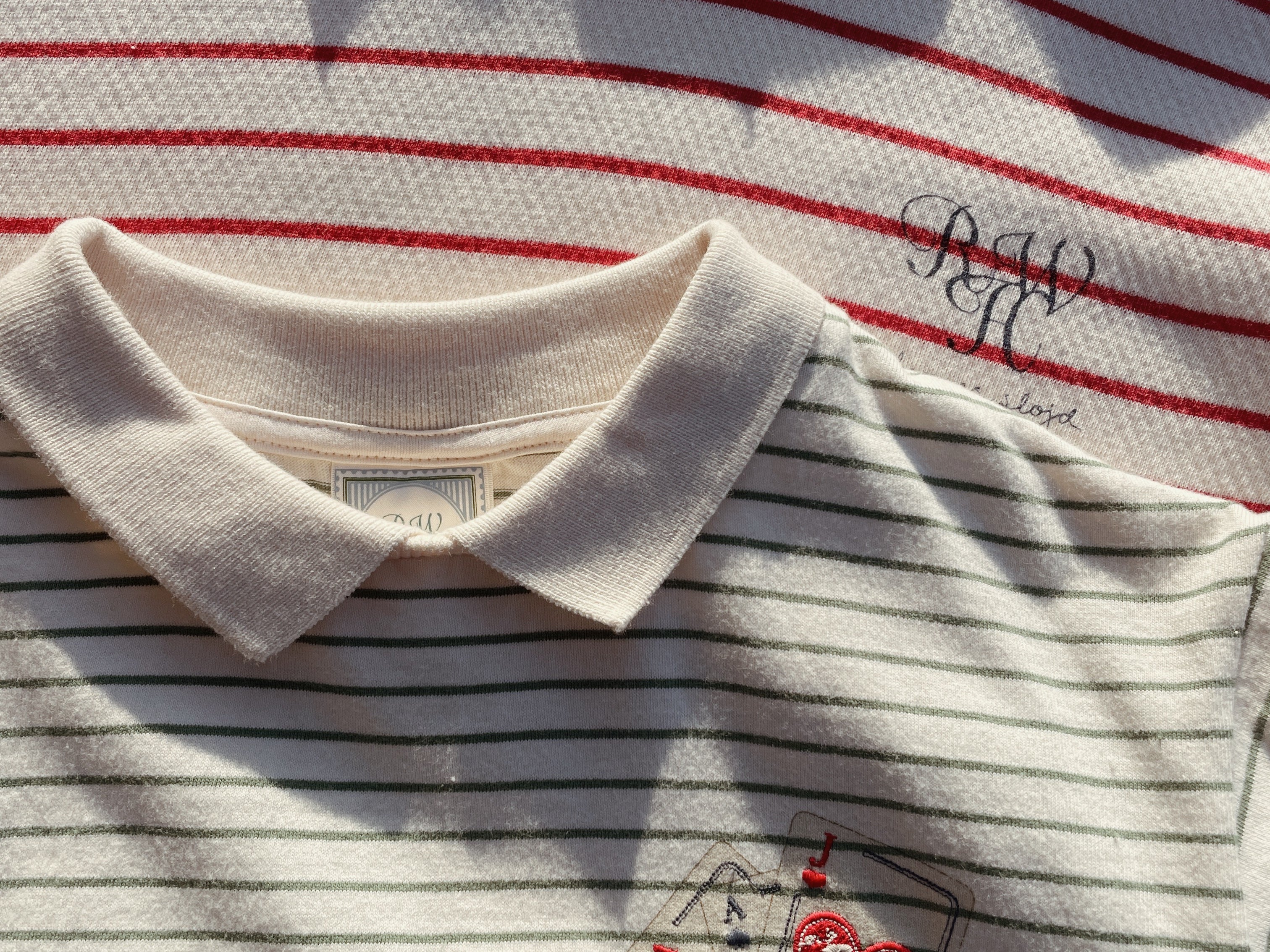 Konges Sløjd A/S Jersey T-Shirts terra stripe