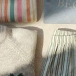 Konges Sløjd A/S WOVEN SHORTS & BLOOMERS basil/orchid/bleu stripe