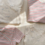 Konges Sløjd A/S Rompers stripe tricolore petit