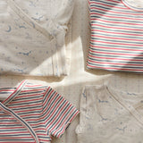 Konges Sløjd A/S Rompers stripe tricolore petit