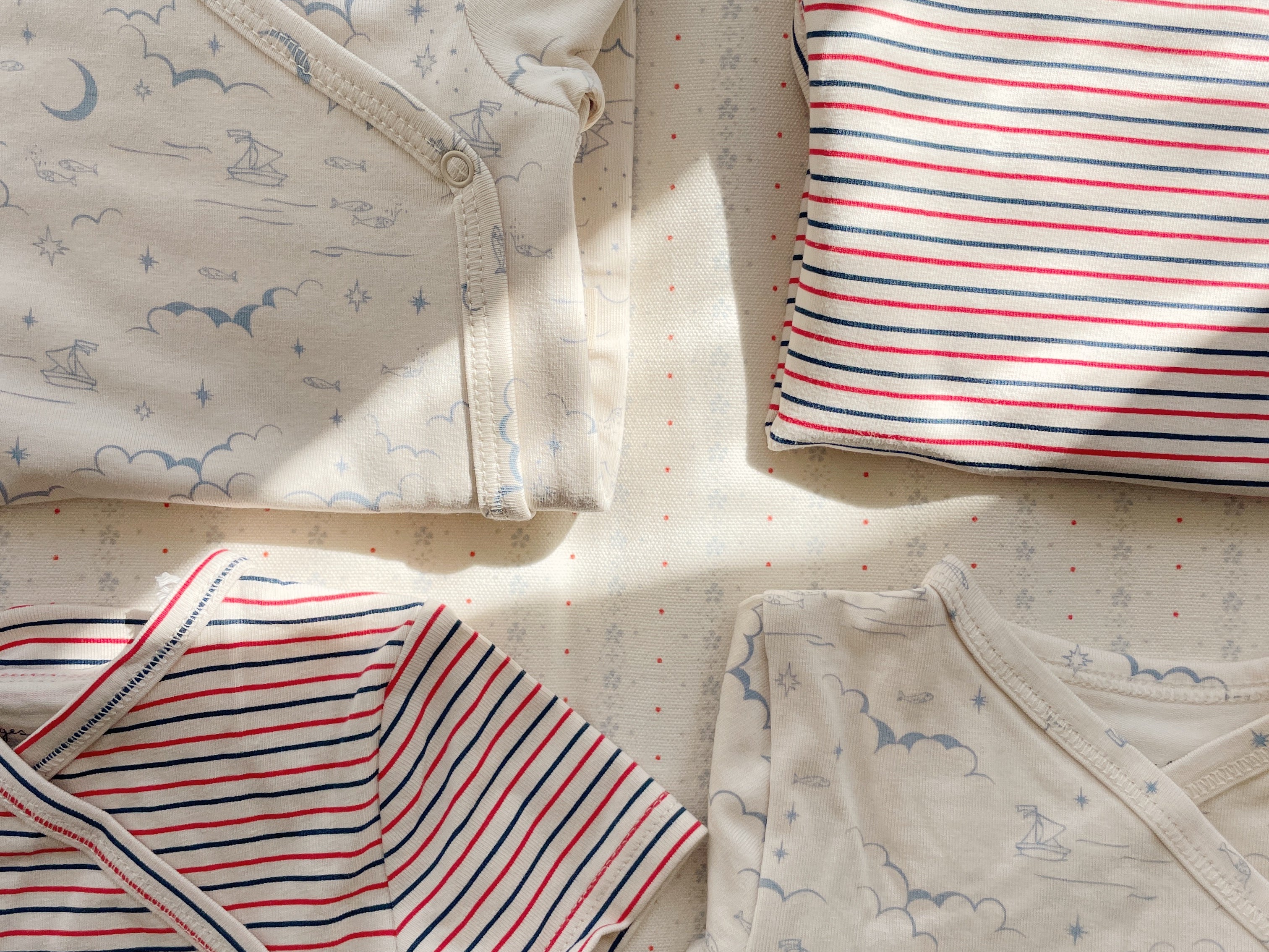 Konges Sløjd A/S Rompers stripe tricolore petit