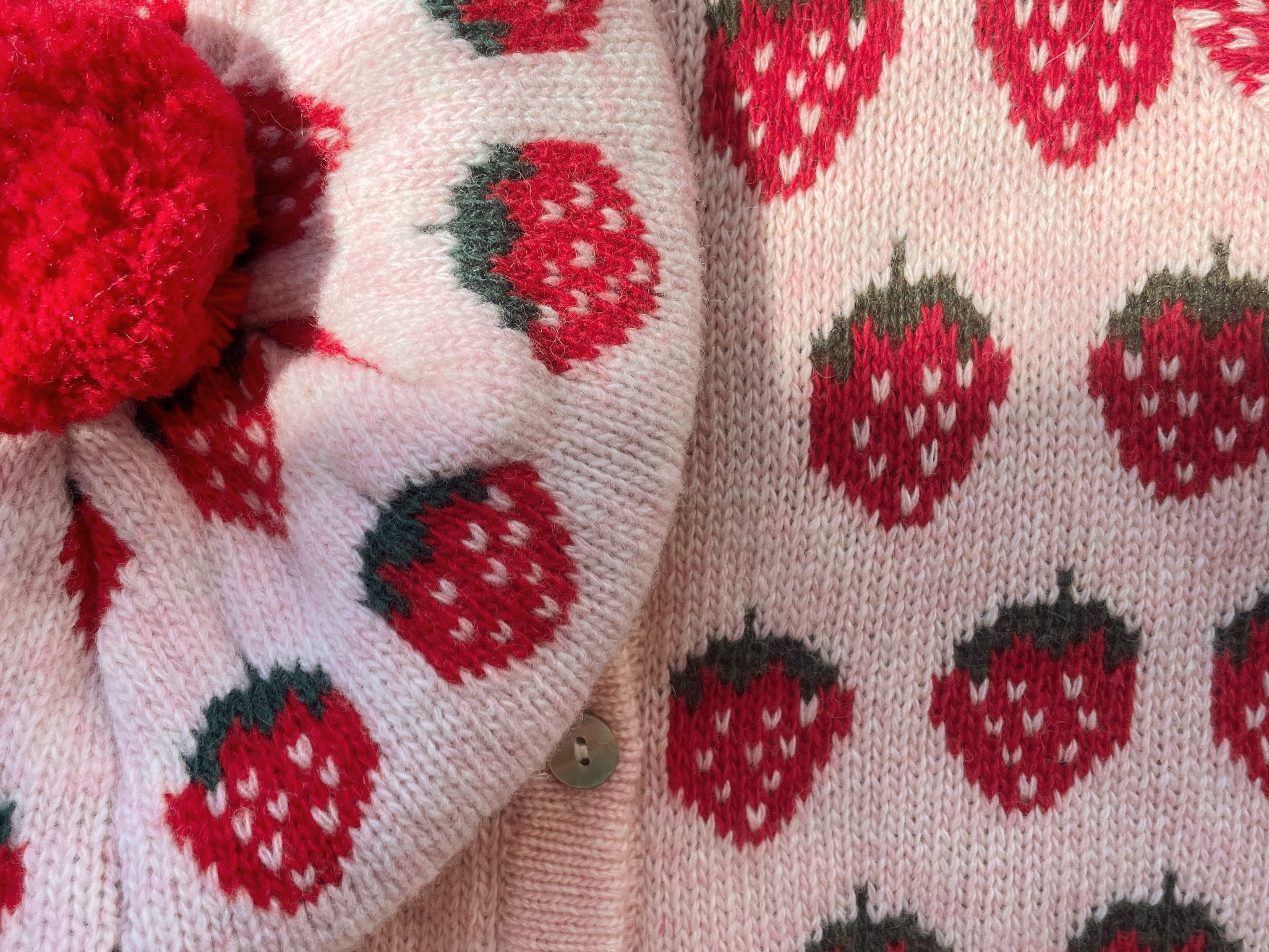 Konges Sløjd A/S Gebreide Cardigans strawberry