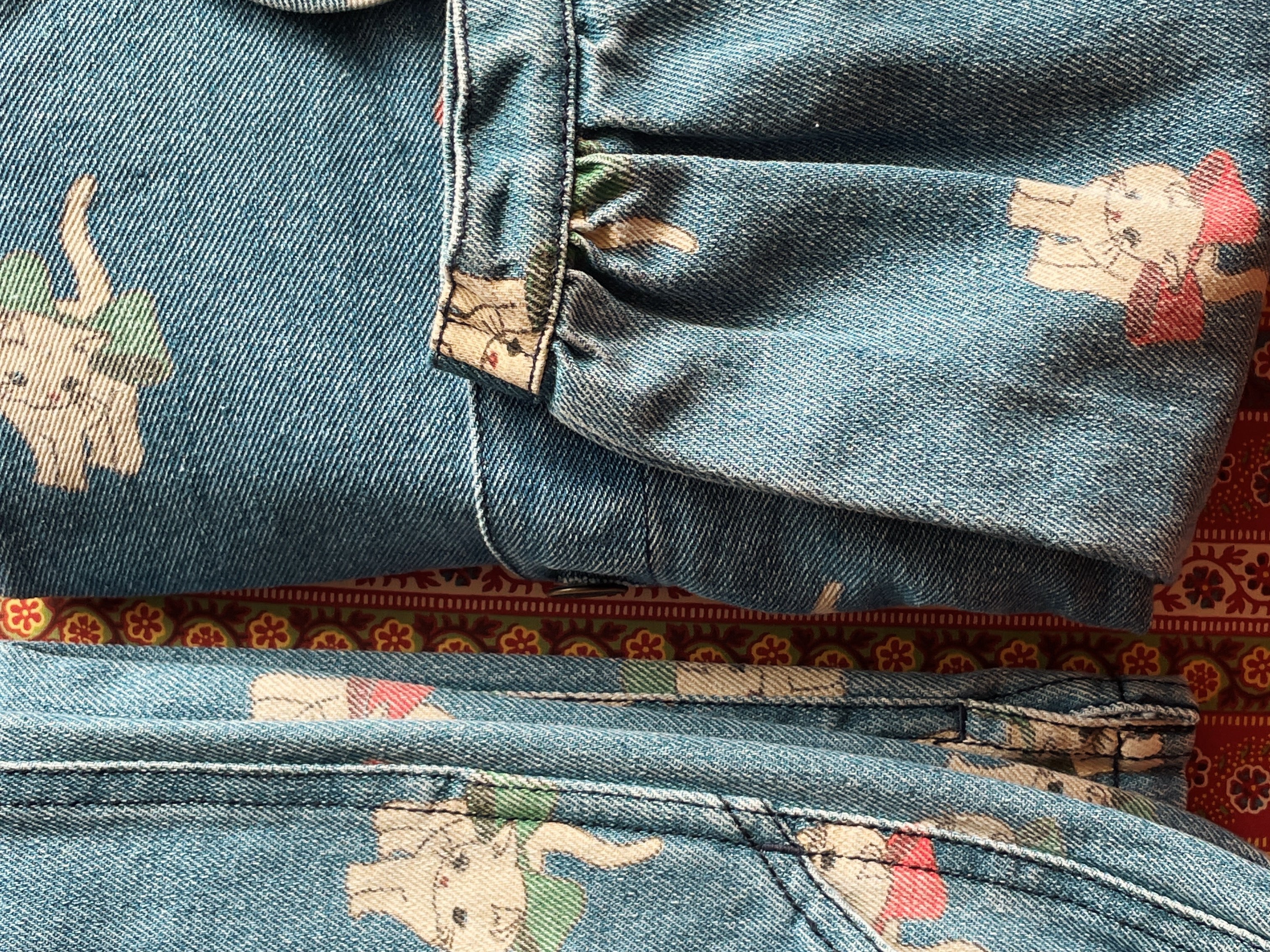 Konges Sløjd A/S Geweven Jacks En Vesten bow kitty denim