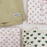 Konges Sløjd A/S WOVEN SHORTS & BLOOMERS pale olive green/ermine